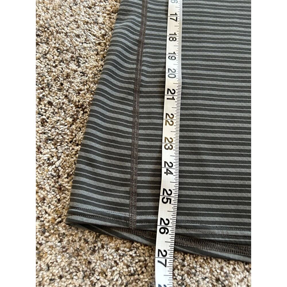 Patagonia sz L Men’s Shirt 1/2 Zip Pullover Stripes Gray Thumb Loops E24 - Picture 6 of 9